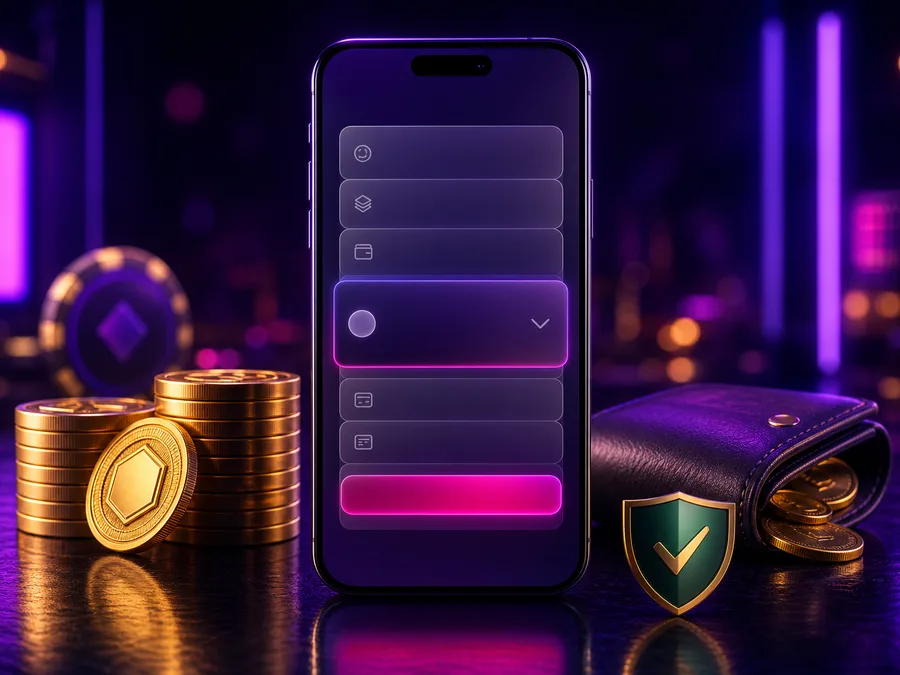 Kassan hos Nvcasino på en mobilskärm med fält för belopp i kronor