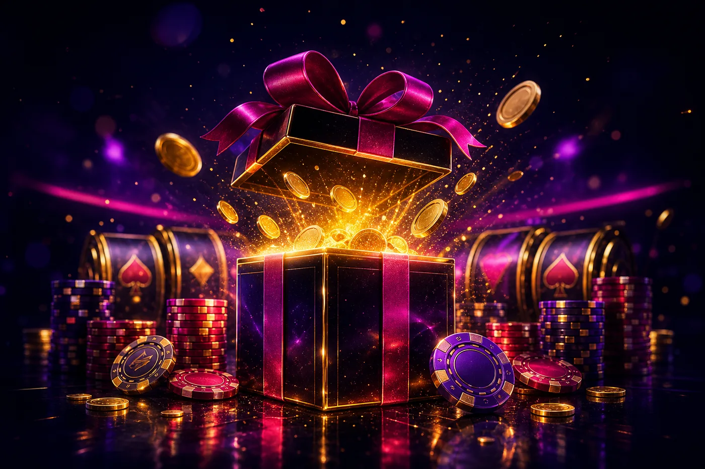 Nvcasino välkomstbonus för svenska spelare med presentask och spelmarker