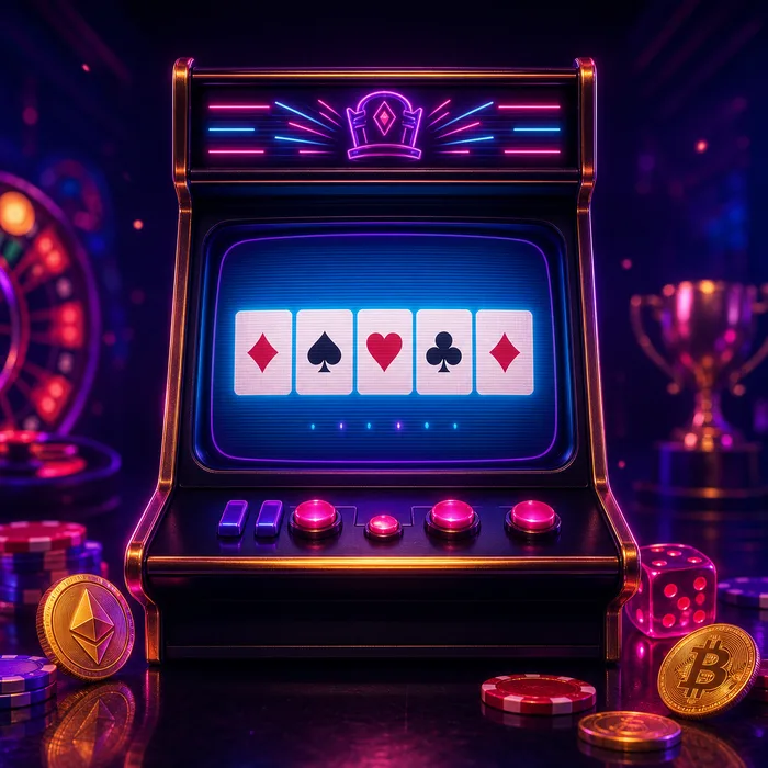 Videopoker på skärm