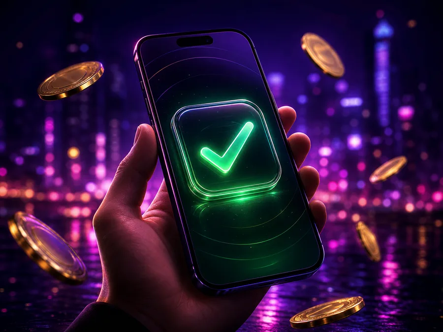Uttag i Nvcasino via mobiltelefon med bekräftelse på skärmen